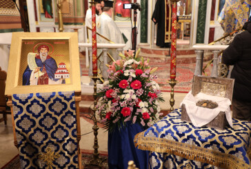 Ο Πειραιάς υποδέχτηκε την Τιμία Κάρα του Οσίου Σεραφείμ του Δομβοΐτου στην Ευαγγελίστρια