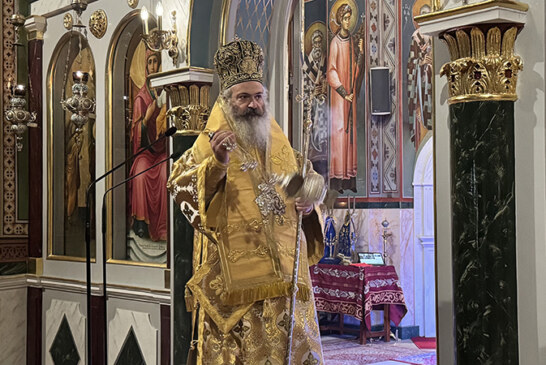 Ο Επίσκοπος Αχελώου κ. Νήφων για την εορτή της οσίας Πελαγίας στην Ευαγγελίστρια Πειραιώς