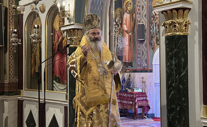 Ο Επίσκοπος Αχελώου κ. Νήφων για την εορτή της οσίας Πελαγίας στην Ευαγγελίστρια Πειραιώς